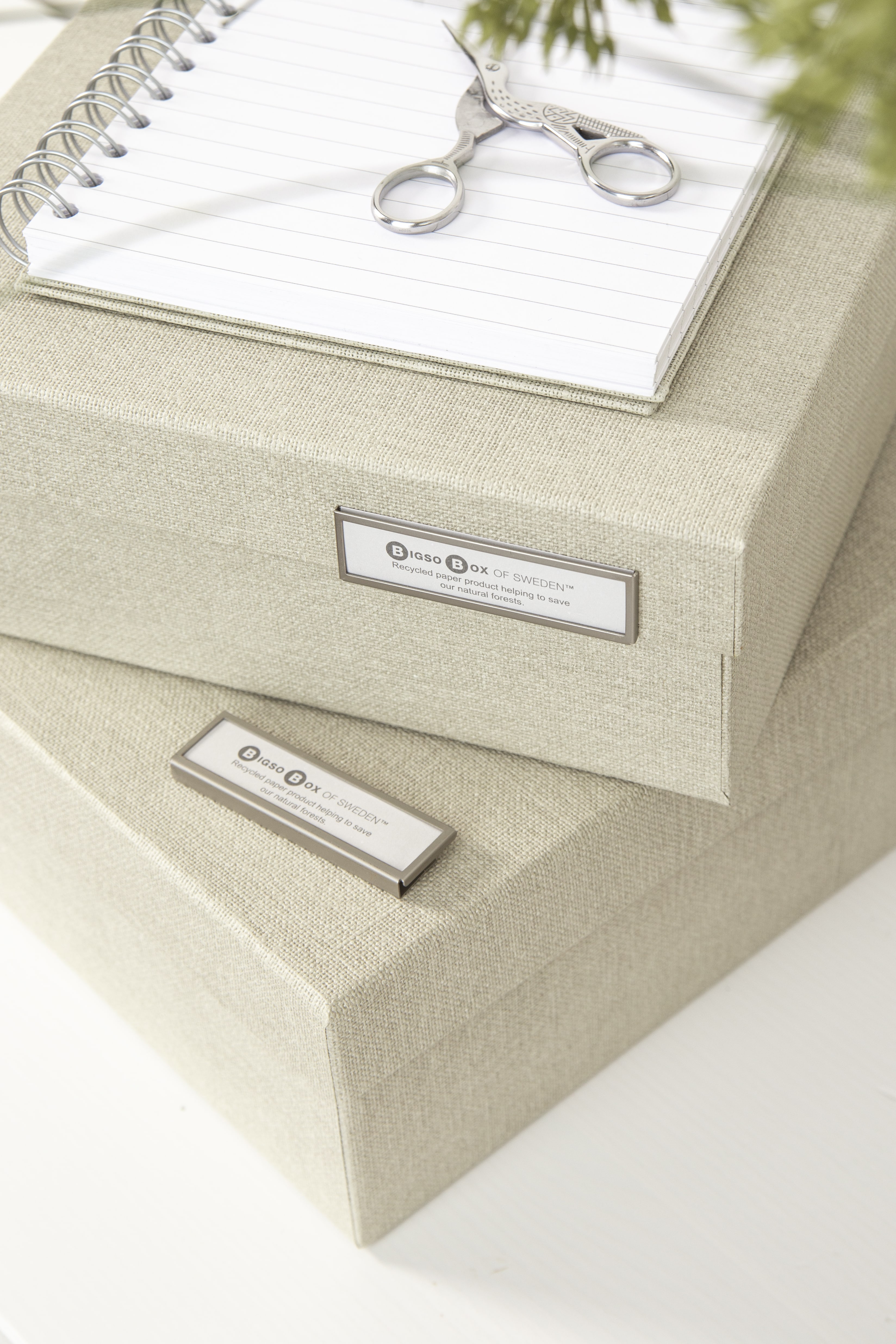 Clip-On Label Holders for Easy Organization (2-Pack) | Bigso